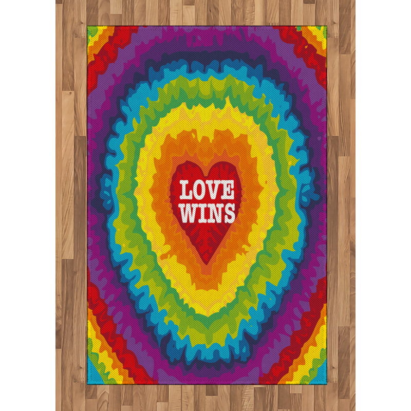 Tapis décoratif Pride, Rectangle— 4 pi x 5 pi 8 po