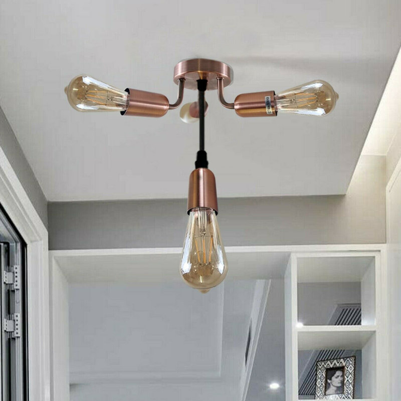 Nepeta Semi Flush Mount, No