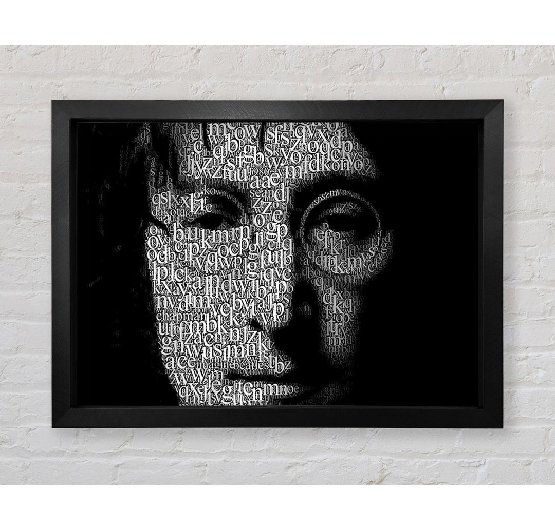 John Lennon Words - Einzelne Bilderrahmen Kunstdrucke