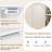 Bathroom Floor Cabinet Wood Side Storage Organizer with Adjustable Shelf White