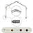 Hearld Adjustable 28" to 48" 0.81" Bay Window Single Curtain Rod-1176938525-1112879544