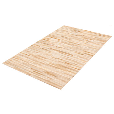 Arunasalam Cowhide Geometric Indoor Rug
