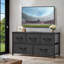Commode de rangement avec 5 tiroirs de 2 tailles différentes-1212513811