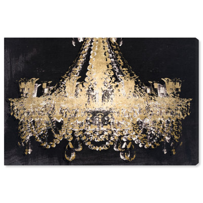 " Fashion And Glam Chandelier Gold/ Black "