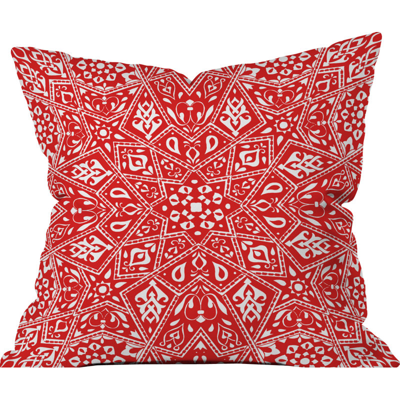 Coussin extérieur amirah, 20 po x 20 po, Rouge