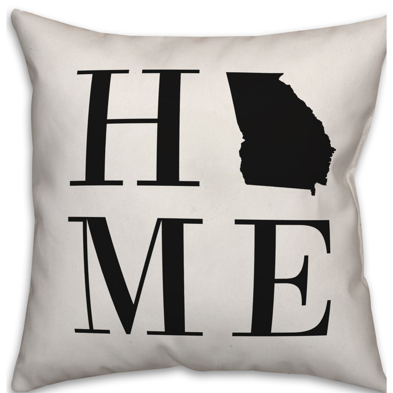 Alabama Home State Indoor/Outdoor Throw Pillow, Georgia