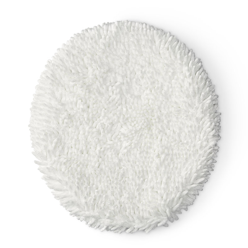 TOWN & COUNTRY BASICS Spa Step Noodle Solid Bathroom Washable Toilet Lid, White