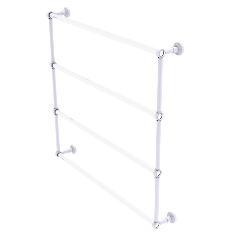 Barre à serviettes murale 38,6" à 4 étages Pacific Beach, Blanc mat