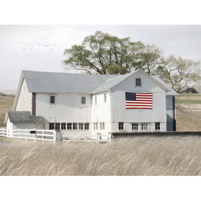 Amyanne USA, grange patriotique sur toile