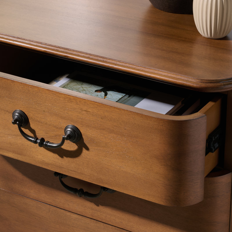 Jessy Wood Bun Foot Nightstand