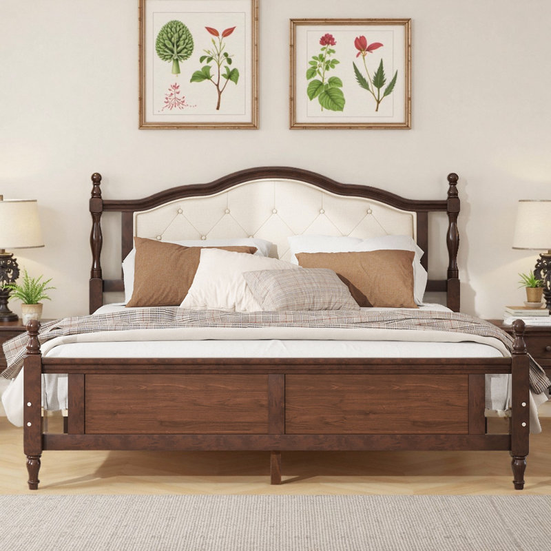 Lit tapissier de luxe classique avec rangement intelligent Classic Design