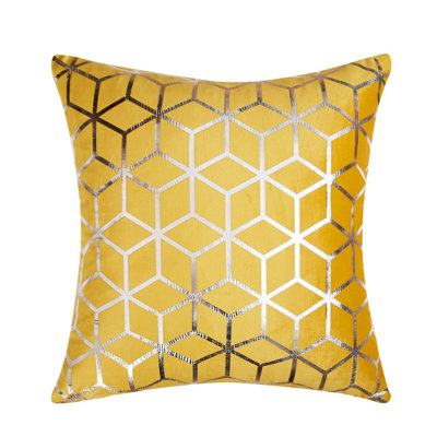 Geometric Velvet Throw Pillow