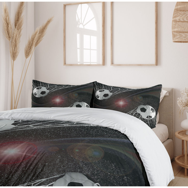 Teen Room Modern & Contemporary Duvet Cover, Queen Duvet Cover + 2 Standard Shams