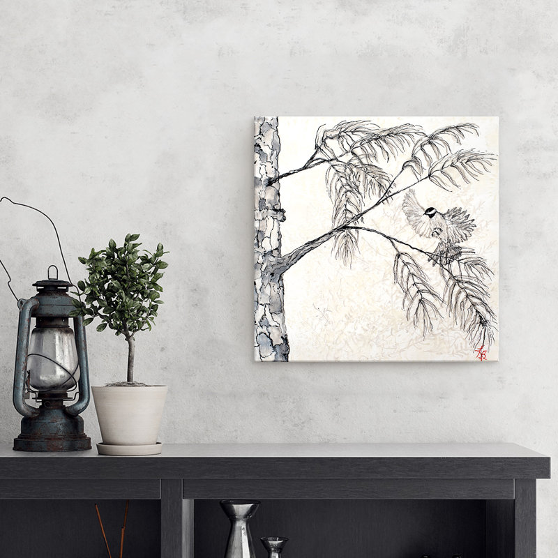 «Monoscape XX» par Karen Biery - reproduction d'art, Toile tendue, H 20 po x l 20 po