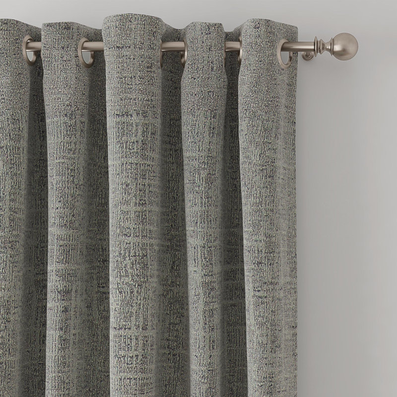 Rideau en polyester, Gris