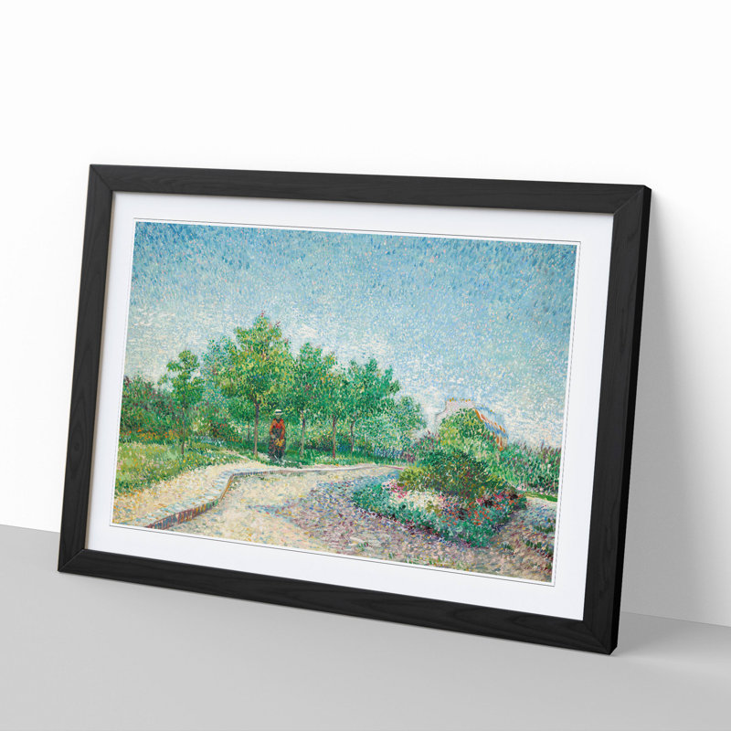Square Saint-Pierre by Vincent Van Gogh - Picture Frame Painting, 36cm H x 48cm W x 2cm D, Black