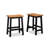 Counter&Bar Solid Wood Backless Stool (Set of 2)-1923952477
