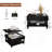 Lift Top Coffee Table with Storage, Solid Wood Black, Fluted Columns-1834803479-1648309091