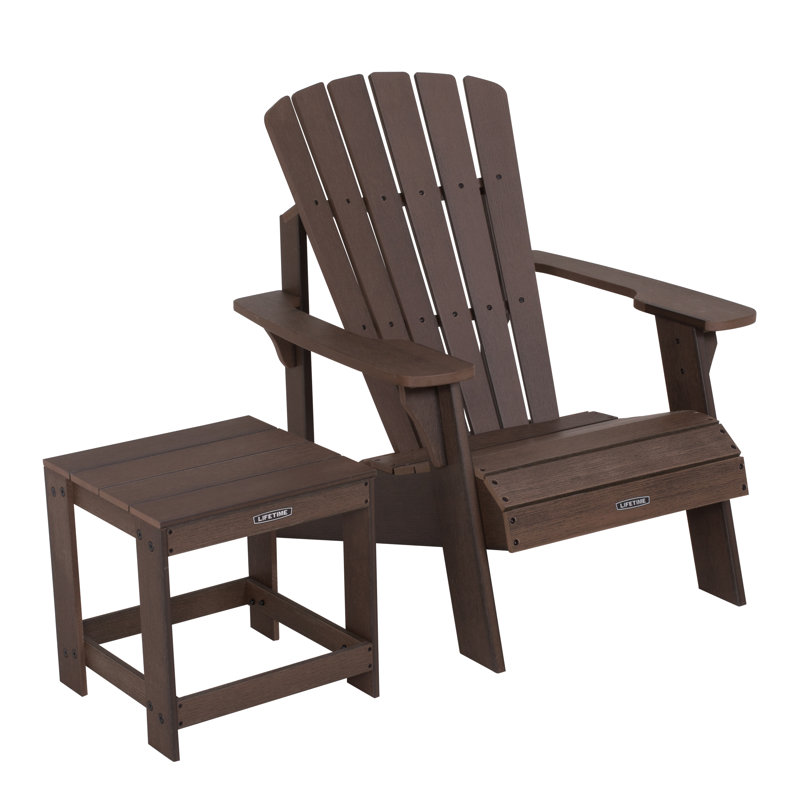 Adirondack Outdoor Adirondack Chair With Table