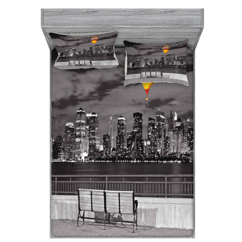 Microfiber Sheet Set, Full Sheet Set with Fitted Sheet