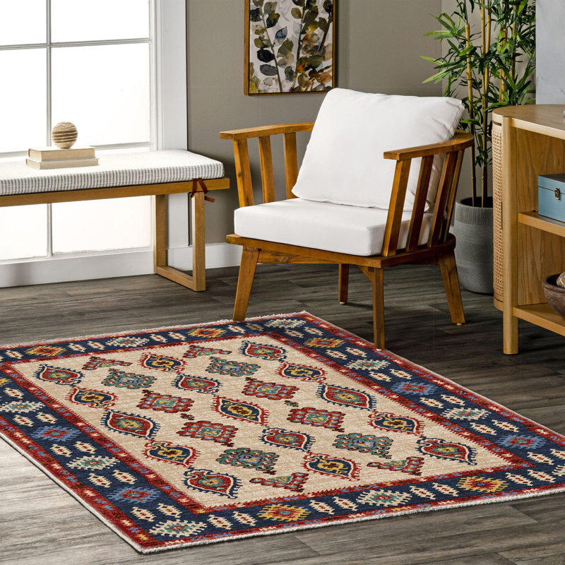 Tapis Zyir avec envers antidérapant, Tapis de couloir 4 pi x 8 pi 11 po