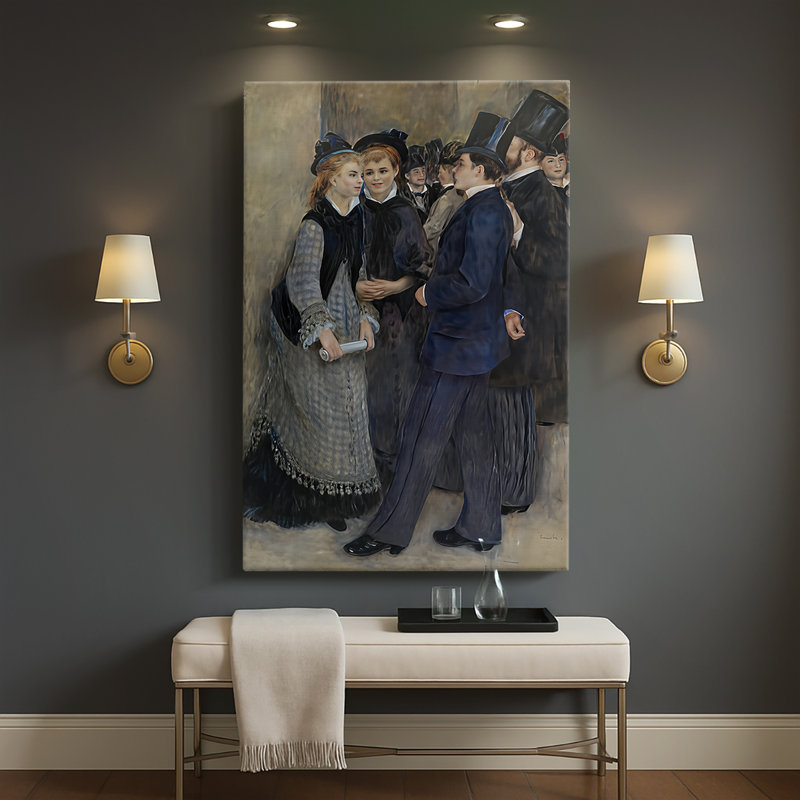 Laissant le conservatoire (La Sortie du conservatoire) -Galerie sur toile tendue par Pierre-Auguste Renoir, 40 po x 60 po