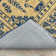 Alfa Rich Folse Afghan Style Gold & Navy, Royal Blue Washable Woven Cotton Area Rugs for Living Room Bedroom Kitchen Rug