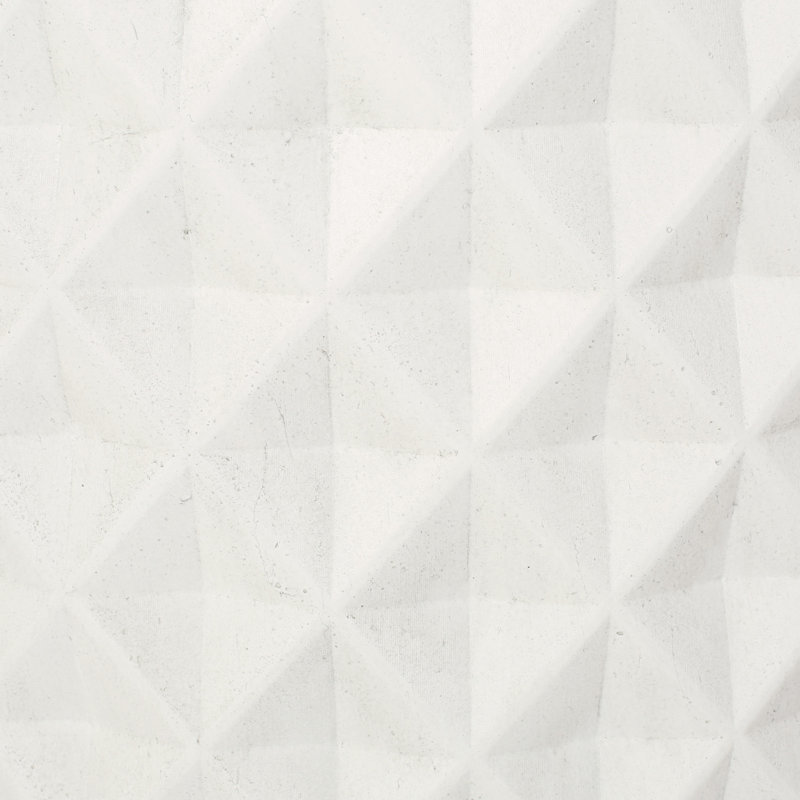 Jardinière - Le matériau d'extérieur en béton léger de couleur blanche antique de 15,97 po ajoute de l'élégance à