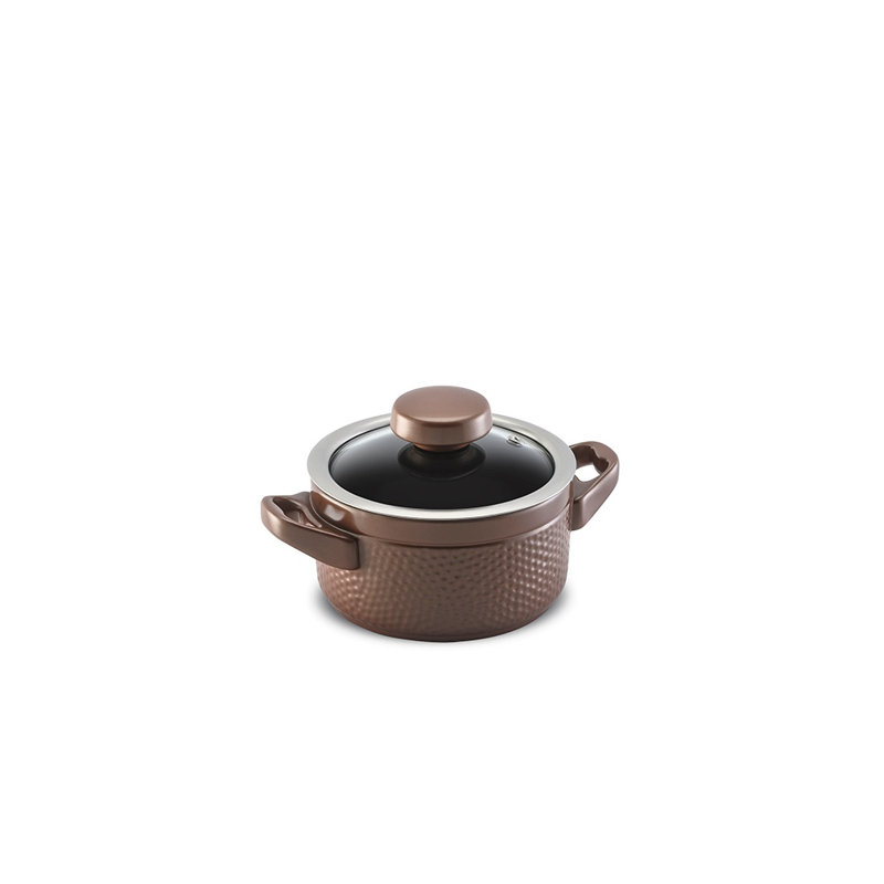 Casserole martelée 14 cm Ceraflame - cuivre