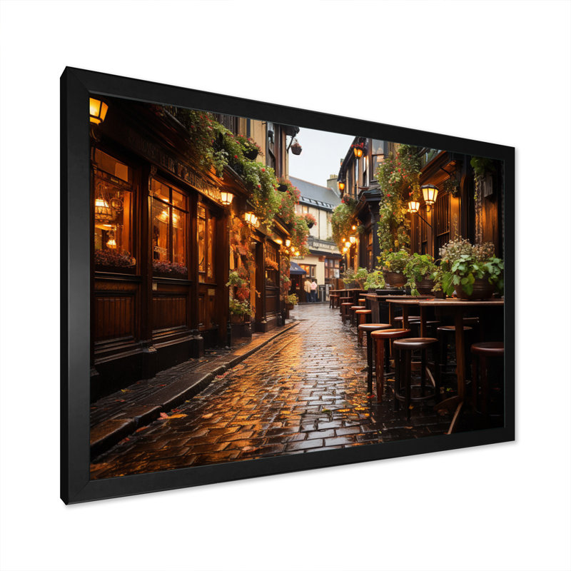 Irlande, Traditions irlandaises II - Irlande, impressions sur toile, H 30 po x l 40 po x P 1,5 po, Cadre simple noir