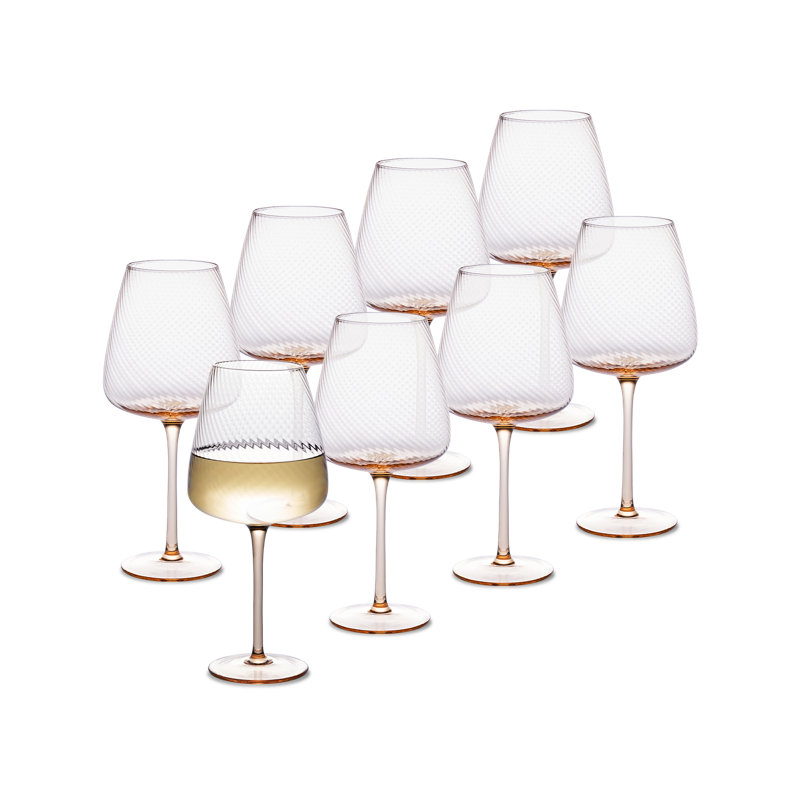 Dann Fluted Wine Glass Set Of 8