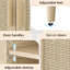 Buffet naturel à 4 portes de 70 po avec tablettes réglables, support solide, facile à nettoyer et à entretenir dans le salon, polyvalent pour le rangement dans la chambre à coucher-350314838