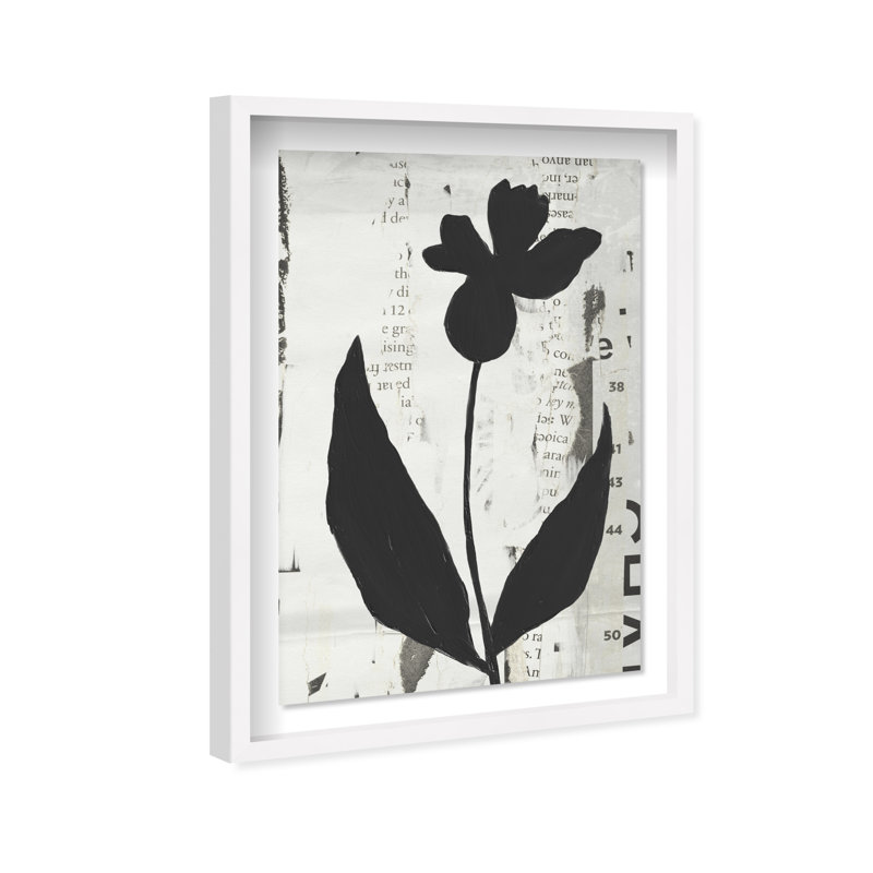 Single Orchid Print by Oliver Gal, 55.5"H x 37.5"W, White Shadowbox