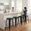 Counter Stool with Metal Frame-1074095542