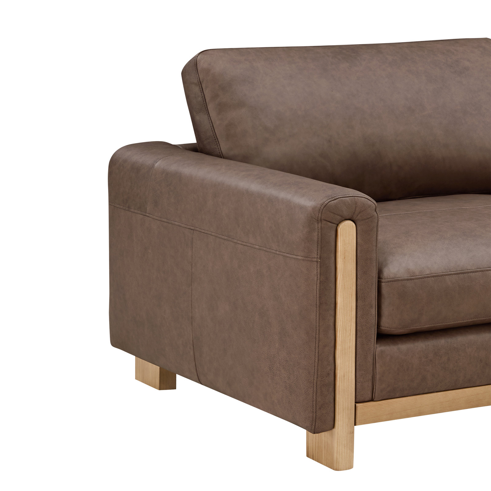 Adika 88" Linen Sofa, Walnut