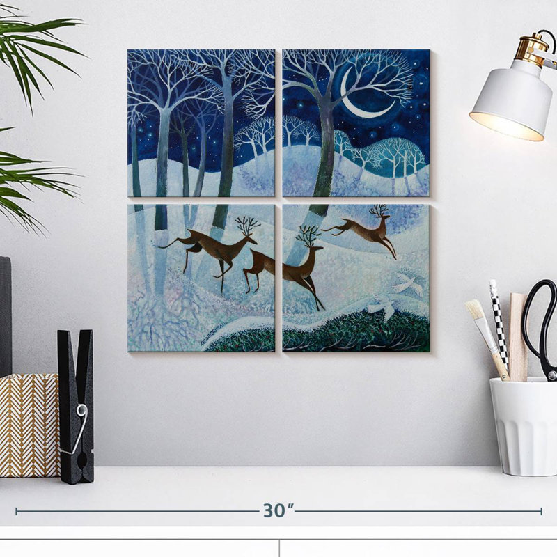 Deep Mid Winter, 18" H x 18" W