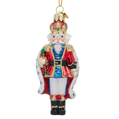 Collection Noble Gems Kurt Adler, ornement Casse-Noisette Roi en verre, 12,7 cm