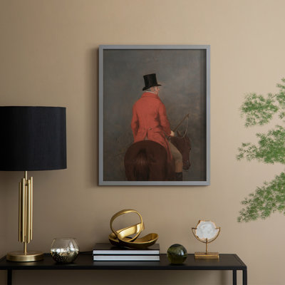 «Vintage Portrait Print», reproduction encadrée en V - bois massif