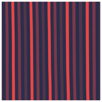 Édredon à rayures verticales rouge et bleu