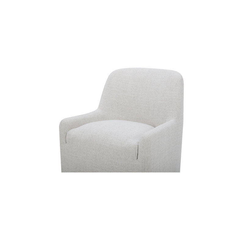 Maisie Rolling Dining Chair Slate Blue, Beige