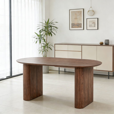 Table de salle à manger extensible 150/190 / 230x90x75cm pour 4-8, table de cuisine réglable