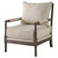 Fauteuil d'appoint rembourré beige et naturel Herndon-118316434
