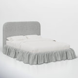 Mina Ruffle Platform Bed