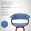 Chaise de salle à manger rembourrée de style Mid-Century Krystyna-820985900-808810241
