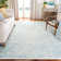 Oakton Hand Tufted Wool/Cotton/Latex Geometric Rug in Light Green/Ivory