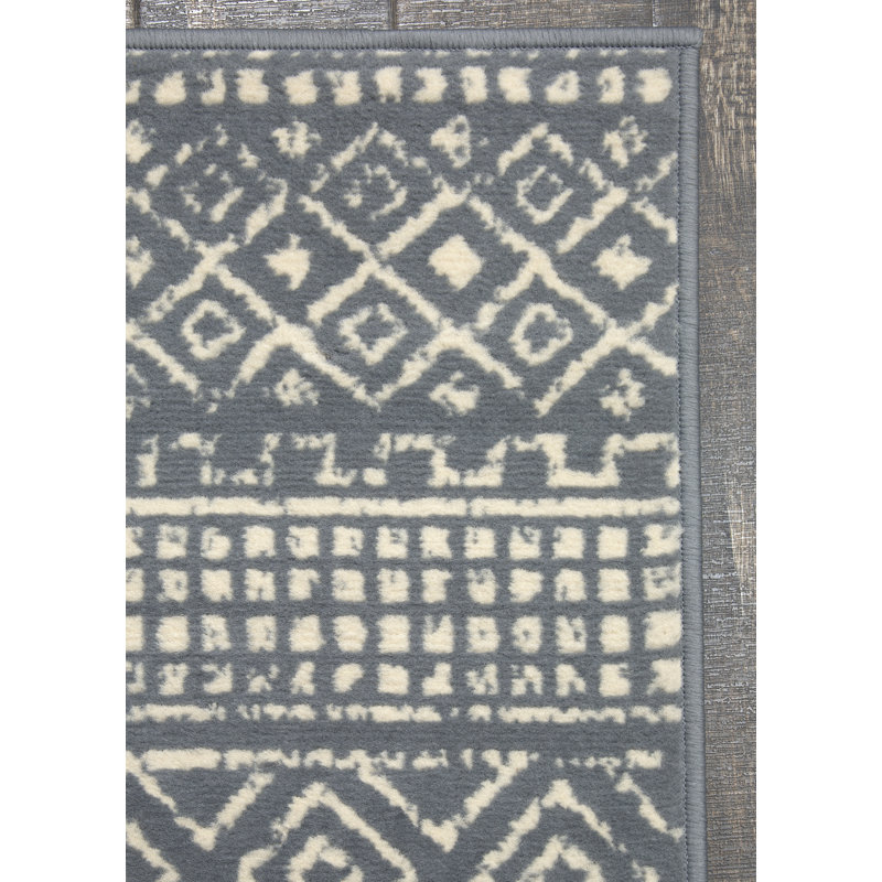 Tapis gris / beige Mccaffery, Rectangle 6 pi x 9 pi