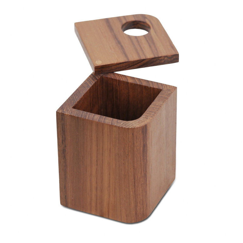 Panier de rangement en teck
