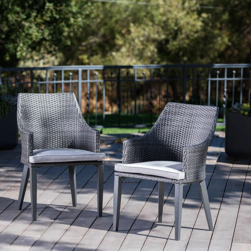 Tabouret d'extérieur 17 po Lyndin, Gris