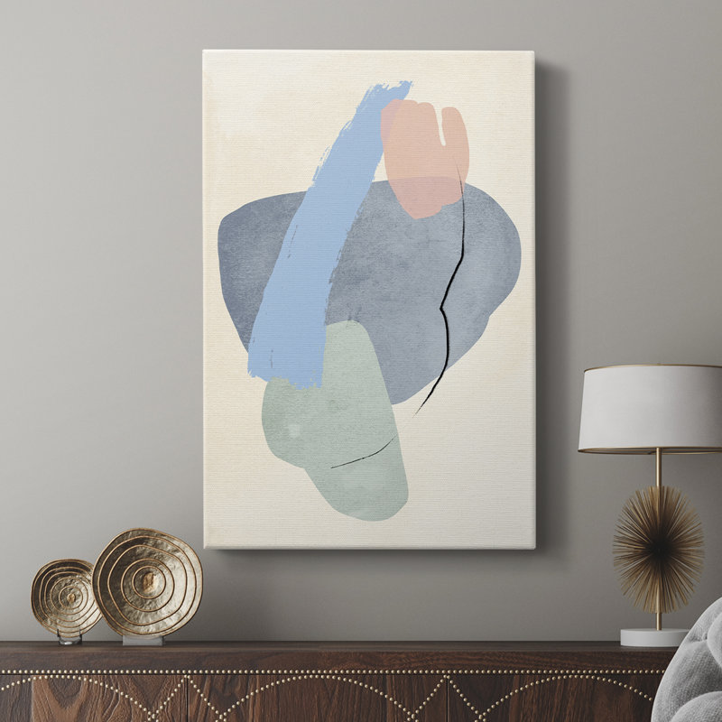 Pastel Assemblage I - Gallery Cavas