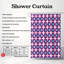 Blue Shapes - Rideau de douche Premium-175618587
